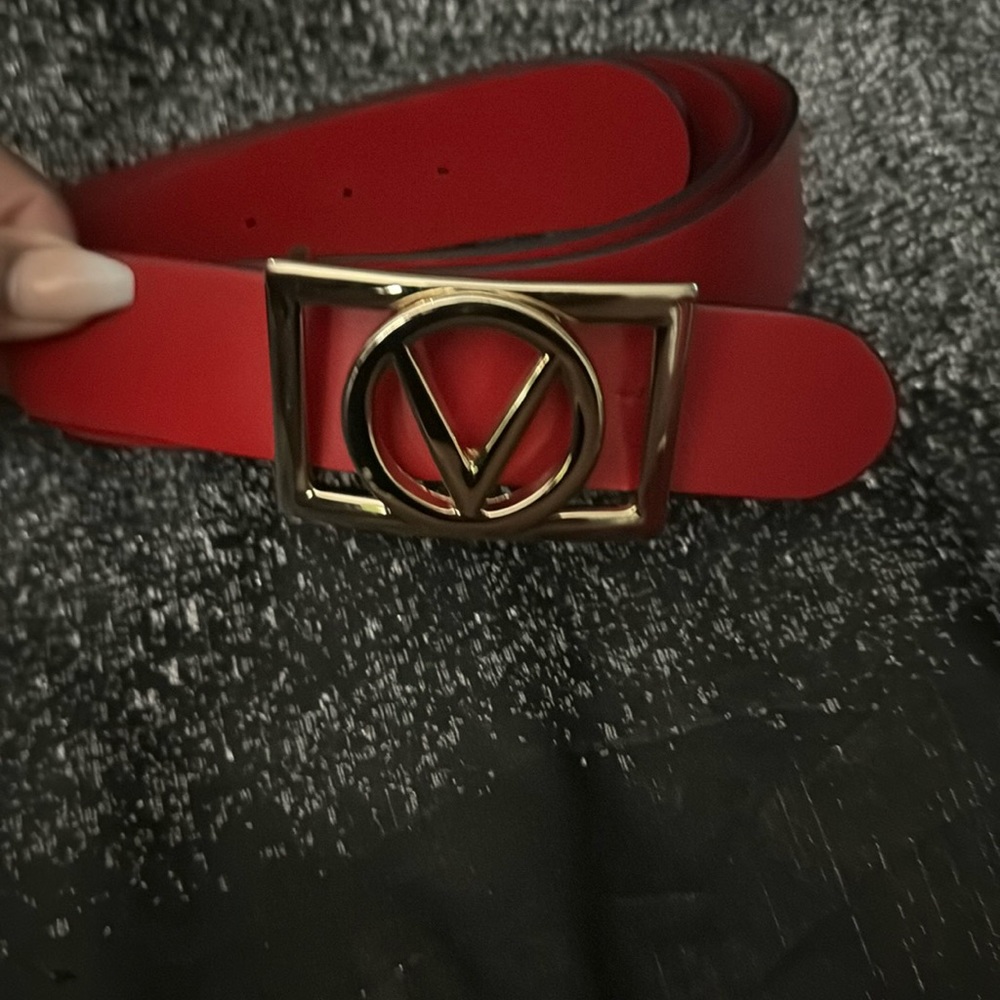 Valentino Large Red Belt